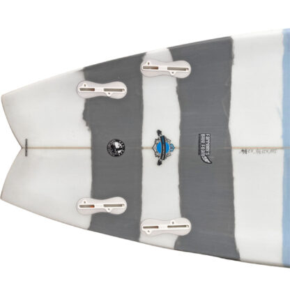 quad fish surfboard tail