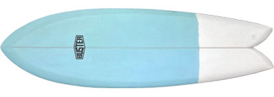 Retro Fish Surfboard Tinted Resin