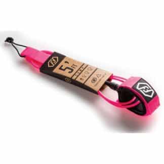 Feather Surfboard Leash 5 Fuß pink
