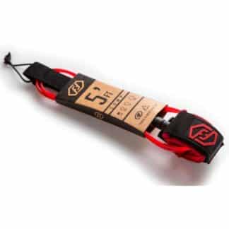 Feather Surfboard Leash 5 Fuß rot
