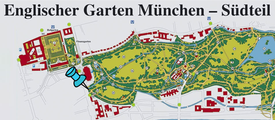 Eisbachwelle München Karte