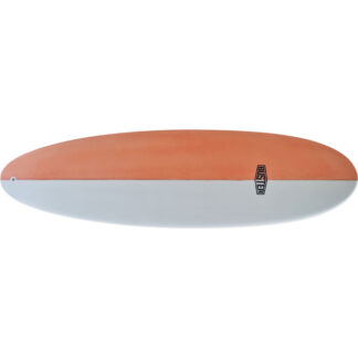 Egg Surfboard tinted resin orange top