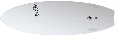 Riversurfboard 5'5 T Type Bottom