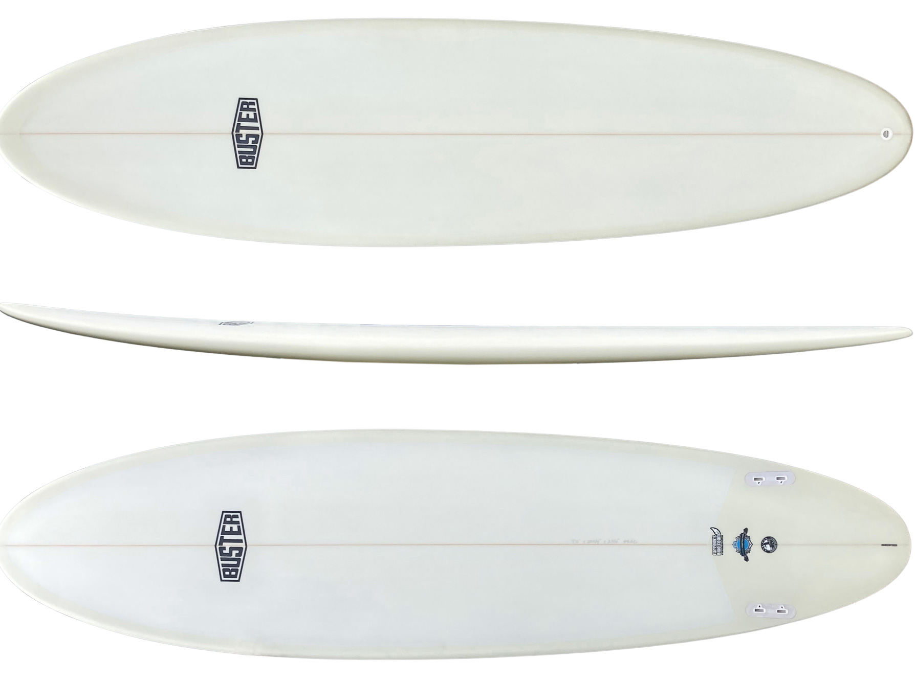 Mid Length Twin Fin Surfboard Shape