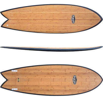 Surfboard Buster 6'4 Retro Fish TVC Bamboo – Bild 2
