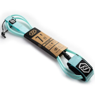 Feather Fins 7ft Leash Ocean Mint